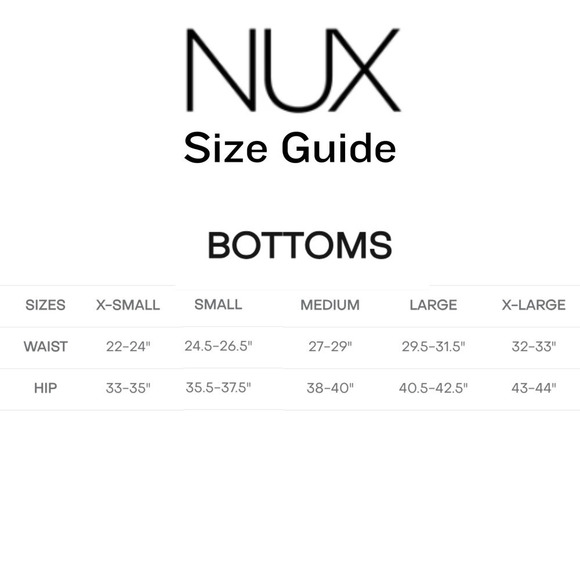 Nux NEW 7/8 High Waisted Compression Yoga Leggings Black X-Small - Picture 7 of 7